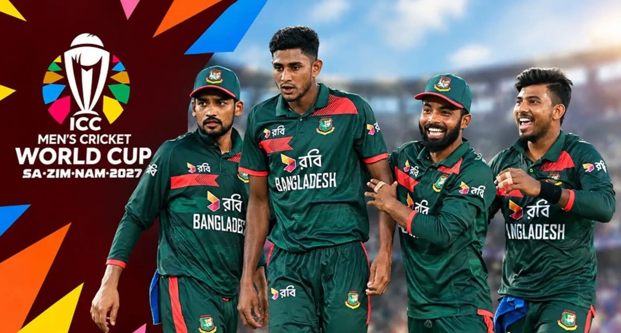 ২০২৭ বিশ্বকাপের পূর্ণাঙ্গ সূচি প্রকাশ, কবে কার বিপক্ষে খেলবে বাংলাদেশ