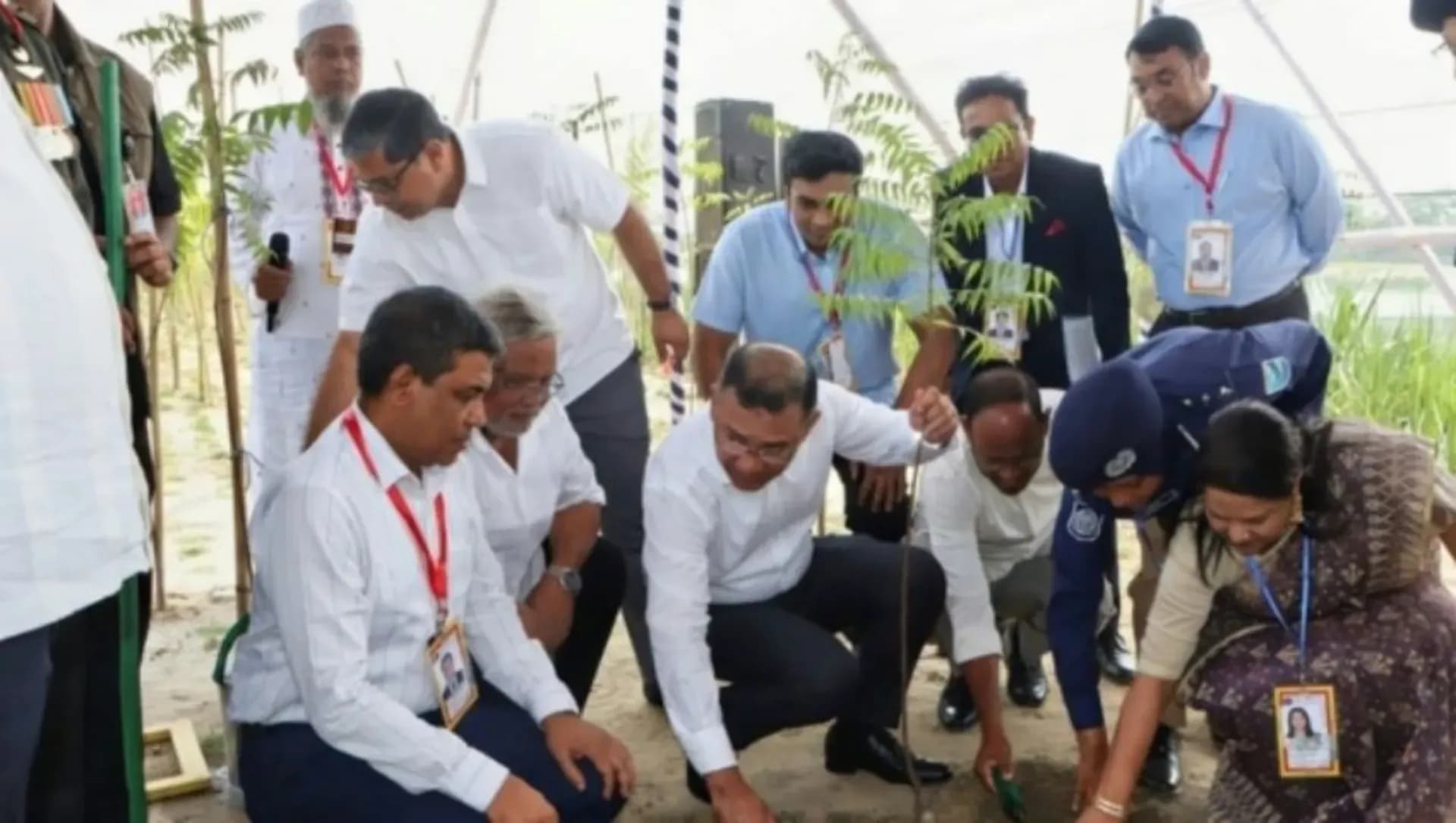 আমিনবাজারে সবুজায়ন কর্মসূচির উদ্বোধন করলেন প্রধানমন্ত্রী